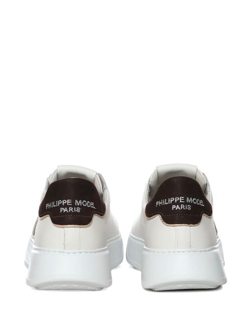 Sneakers uomo Temple bianche/marroni PHILIPPE MODEL | BTLUVU01